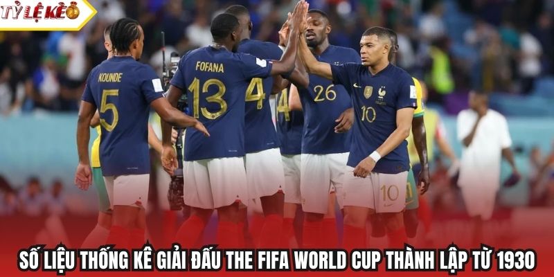 Số liệu thống kê giải đấu The FIFA World Cup thành lập từ 1930