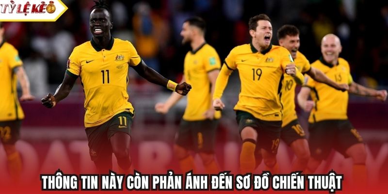 Thông tin này còn phản ánh đến sơ đồ chiến thuật